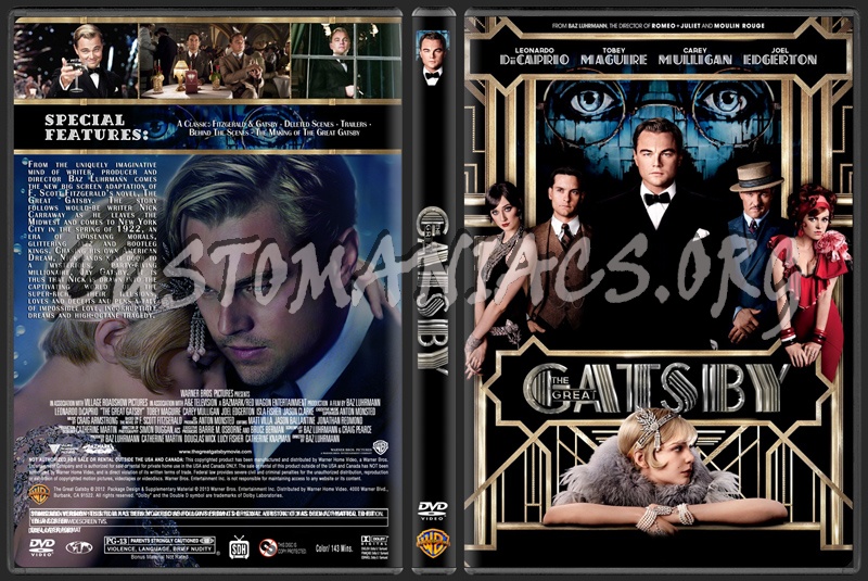 The Great Gatsby (2013) dvd cover