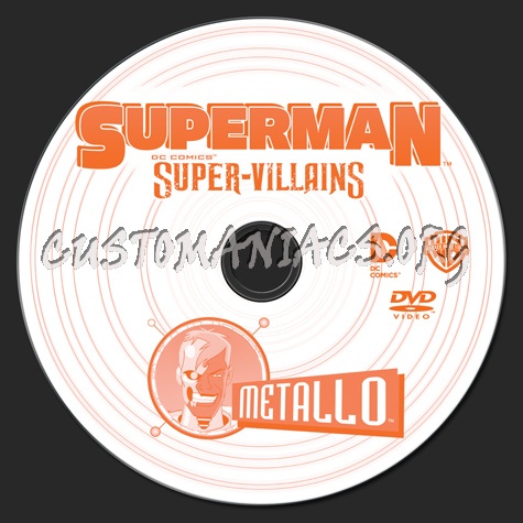 Superman DC Comics Super-Villains Metallo dvd label