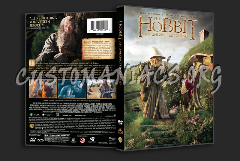 The Hobbit An Unexpected Journey dvd cover