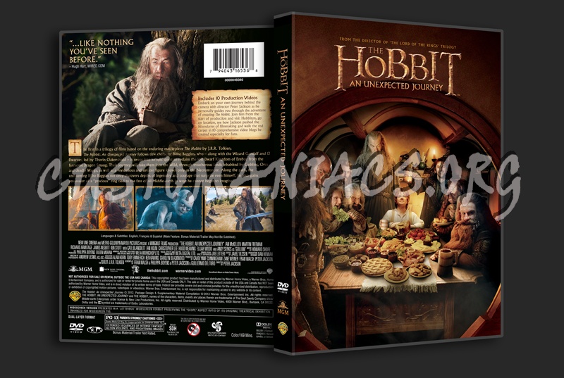The Hobbit An Unexpected Journey dvd cover