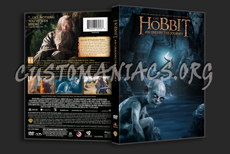 The Hobbit An Unexpected Journey dvd cover