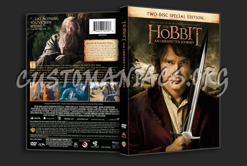 The Hobbit An Unexpected Journey dvd cover