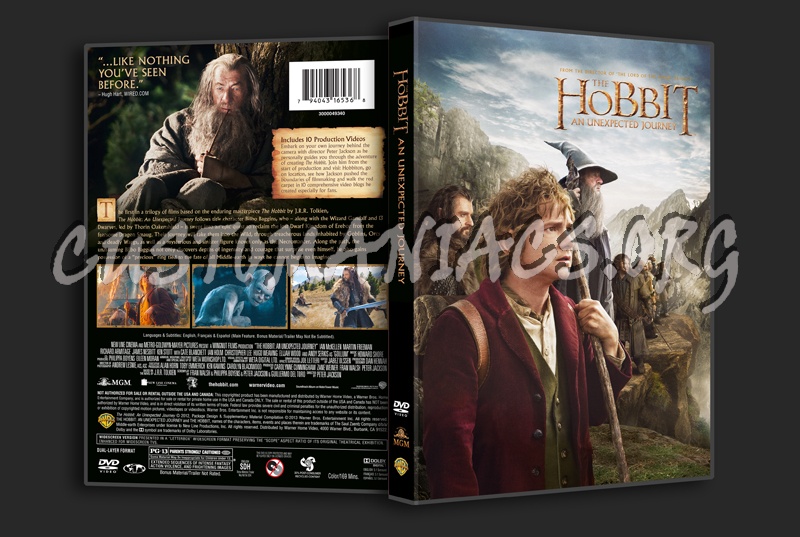 The Hobbit An Unexpected Journey dvd cover