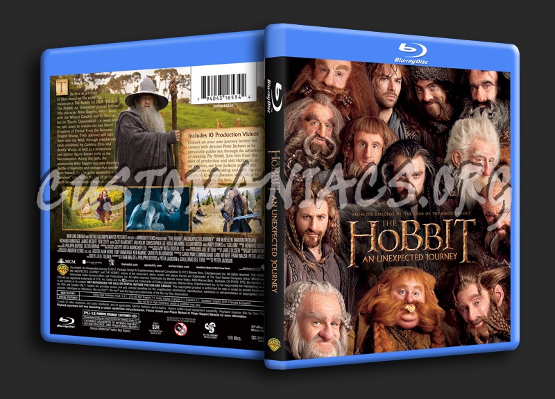 The Hobbit An Unexpected Journey blu-ray cover