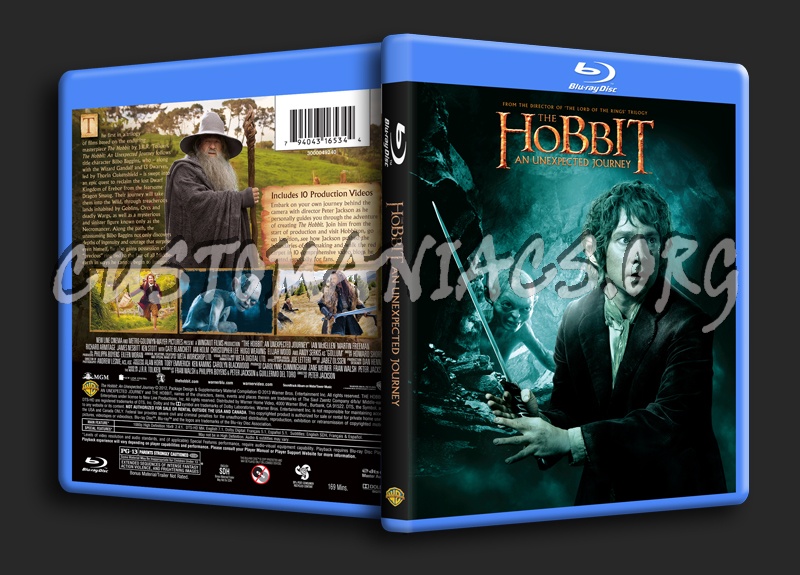 The Hobbit An Unexpected Journey blu-ray cover