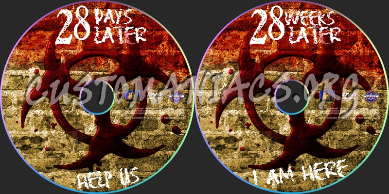 28 days 28 weeks later dvd label