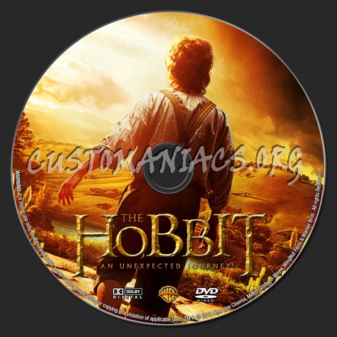 The Hobbit: An Unexpected Journey dvd label