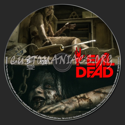 Evil Dead (2013) dvd label