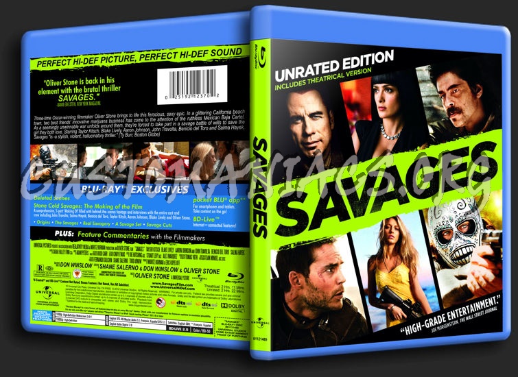 Savages blu-ray cover