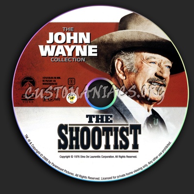 The Shootist dvd label