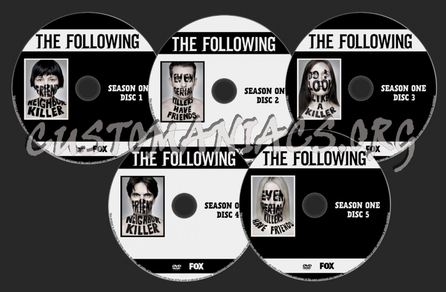 The Following Season 1 dvd label