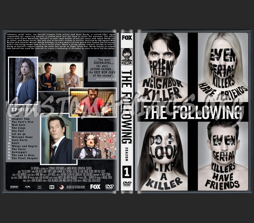 The Following Season 1 dvd cover