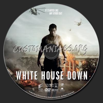 White House Down dvd label
