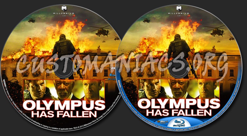 Olympus Has Fallen blu-ray label