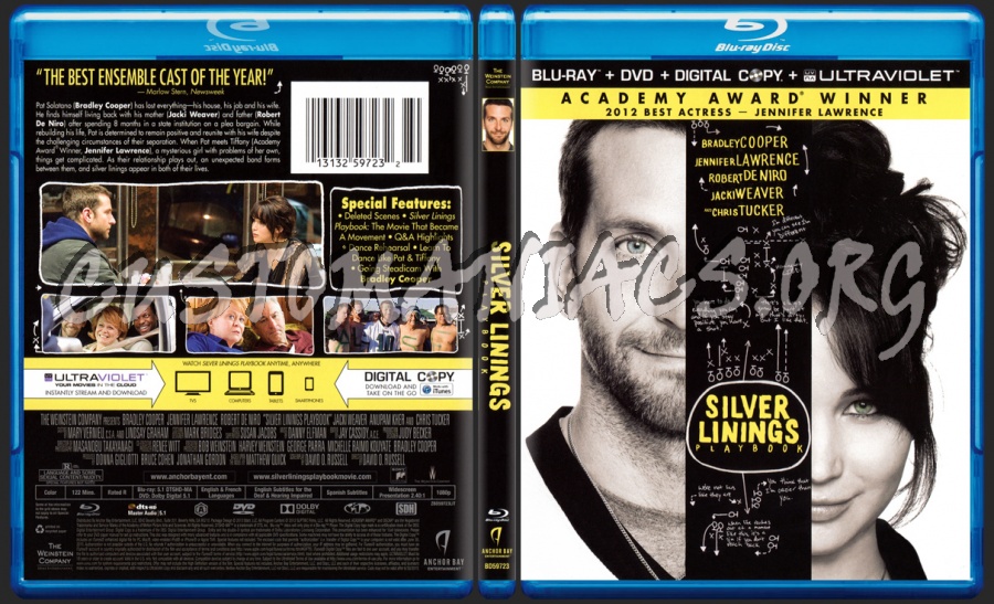 Silver Linings Playbook blu-ray cover