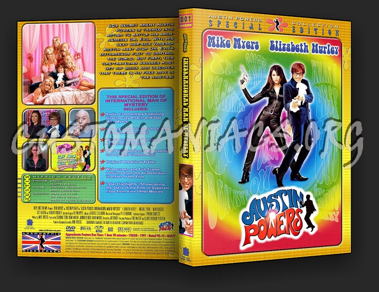 Austin Powers - International Man of Mystery dvd cover