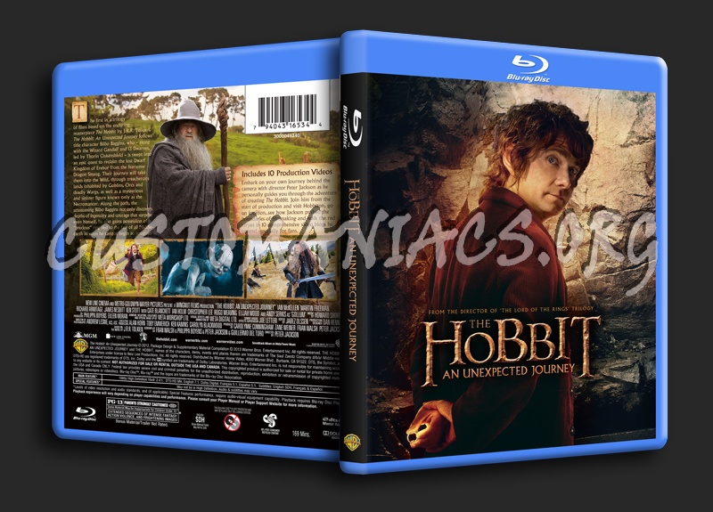 The Hobbit An Unexpected Journey blu-ray cover