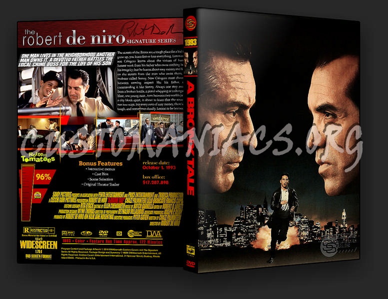 A Bronx Tale dvd cover