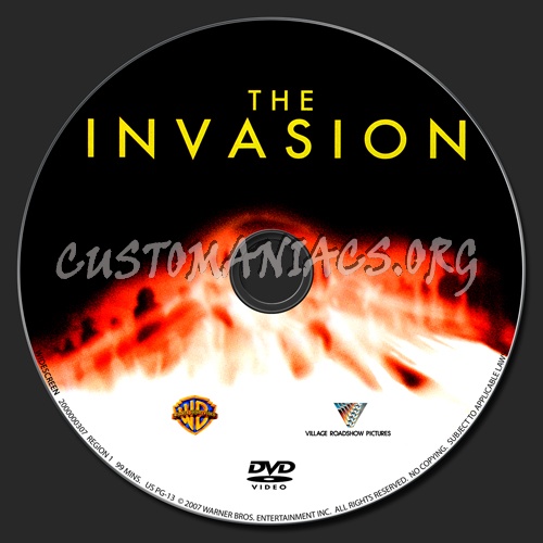 The Invasion dvd label