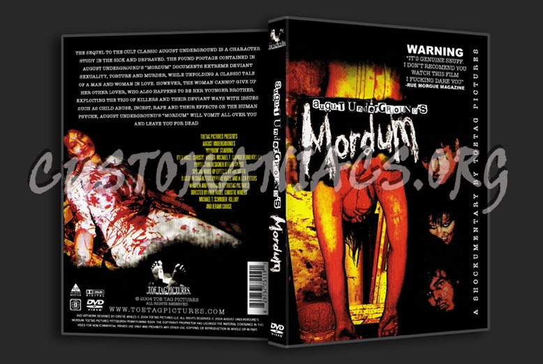 August Underground's MORDUM dvd cover