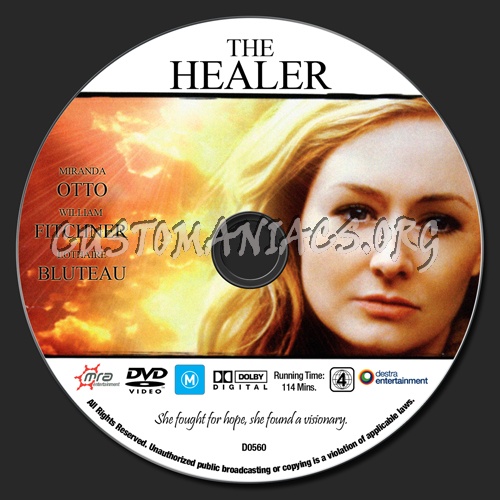 The Healer dvd label