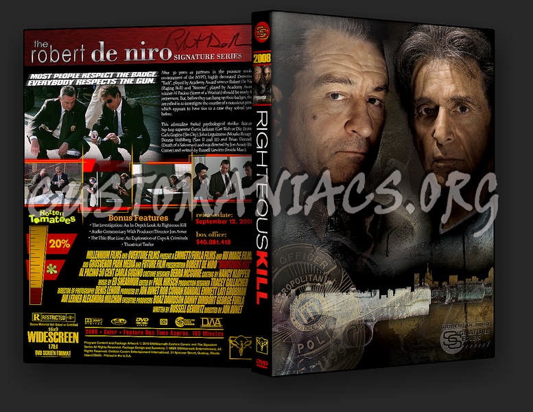 Righteous Kill dvd cover