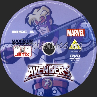 The Avengers - Marvel dvd label