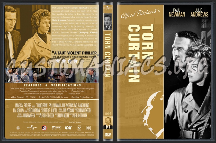 Vertigo - The Lady Vanishes - Torn Curtain dvd cover