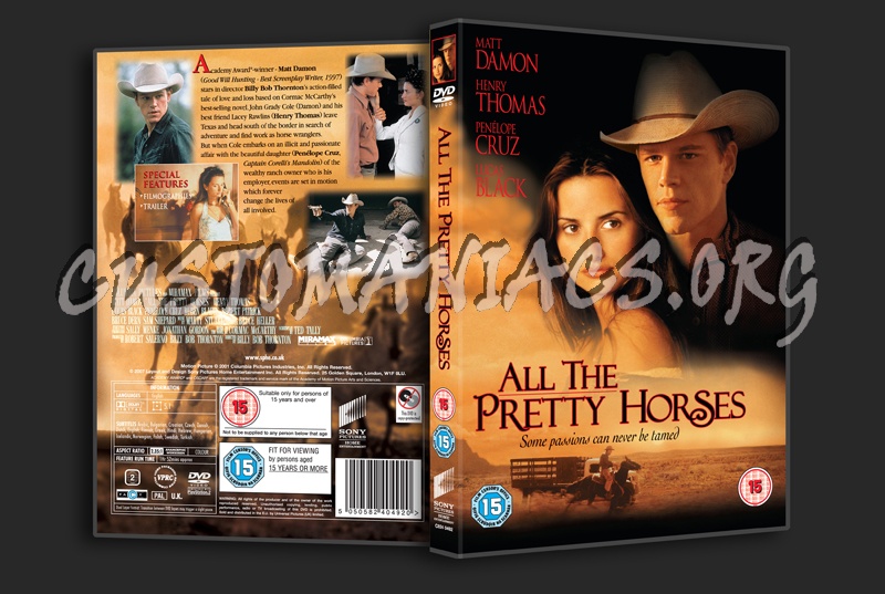 All the Pretty Horses dvd cover