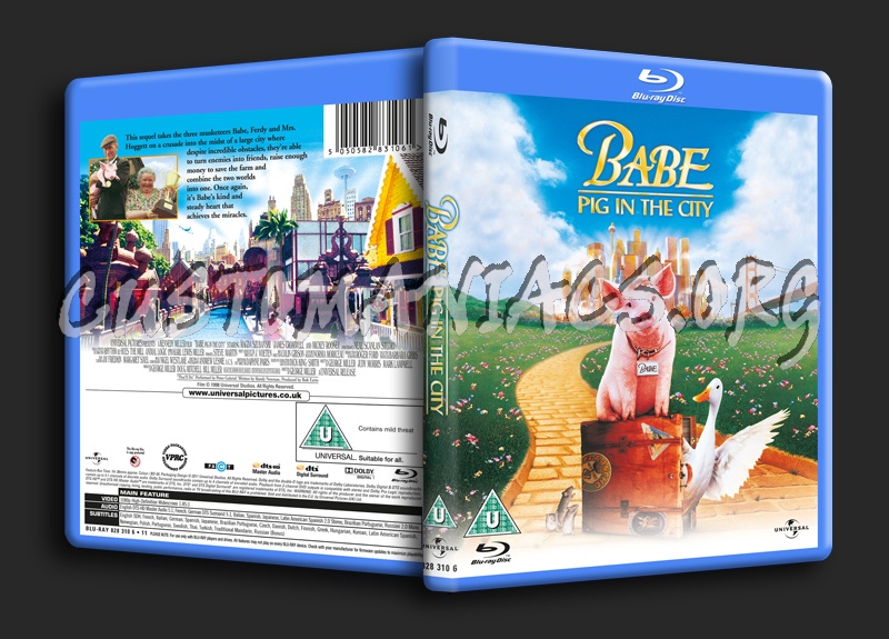 Babe Pig in the City blu-ray cover