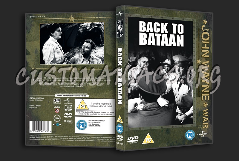 Back to Bataan dvd cover