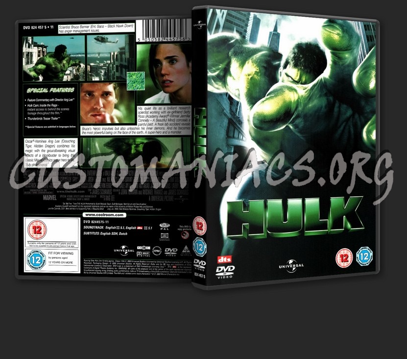 Hulk dvd cover