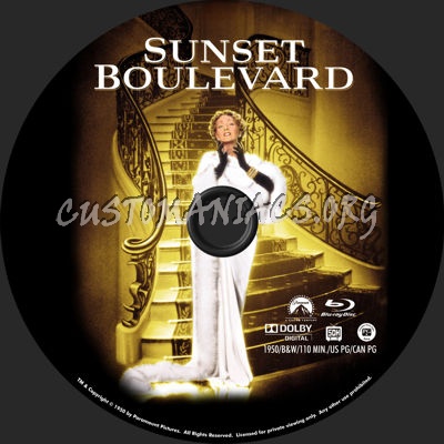 Sunset Boulevard blu-ray label
