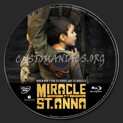 Miracle at St. Anna blu-ray label