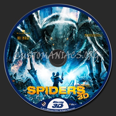 Spiders 3D blu-ray label