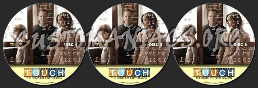 Touch Season 1 dvd label