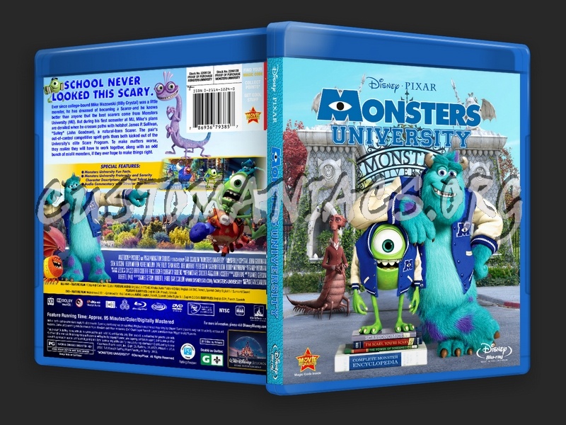 Monsters University (2013) blu-ray cover