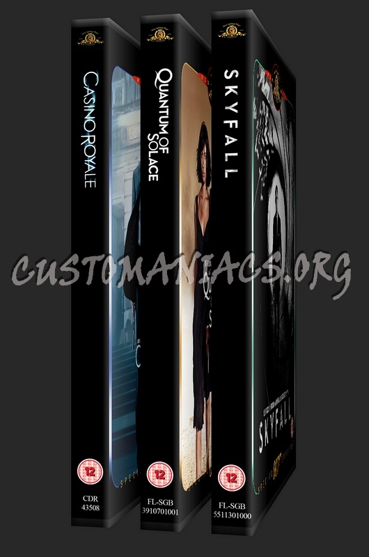 James Bond 007 SE collection- Casino Royale, Quantum of Solace & Skyfall dvd cover