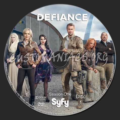 Defiance - Season One dvd label