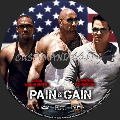 Pain & Gain dvd label