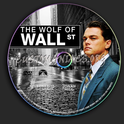 The Wolf Of Wall Street dvd label