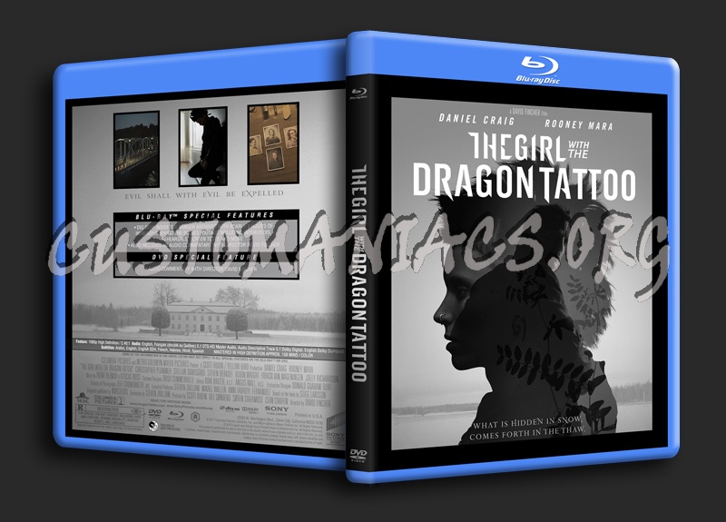 The Girl With The Dragon Tattoo blu-ray cover