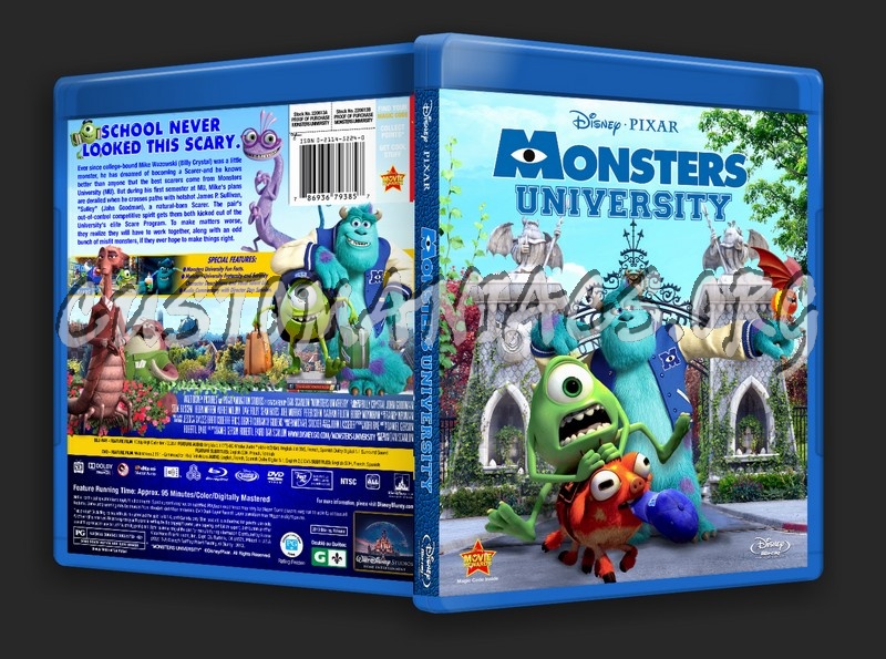 Monsters University (2013) blu-ray cover