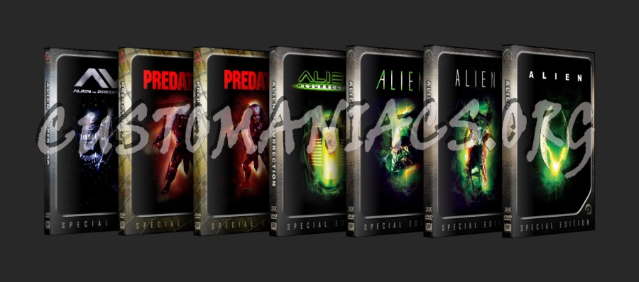 Alien and Predator set dvd cover