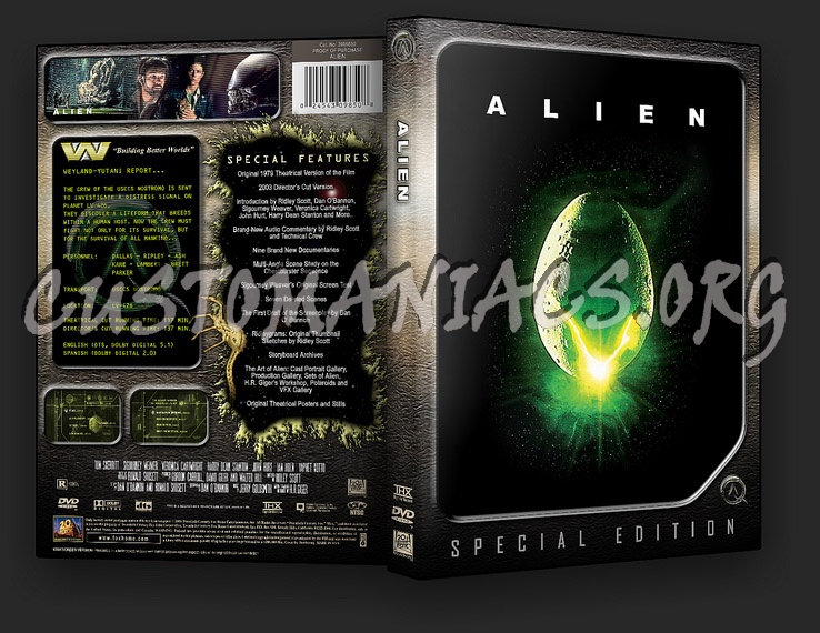 Alien - quad custom dvd cover
