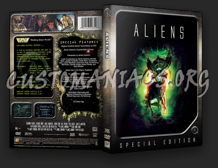 Aliens - quad custom dvd cover