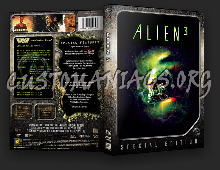 Alien3 - quad custom dvd cover