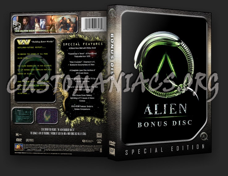 Alien Bonus Disc - quad custom dvd cover
