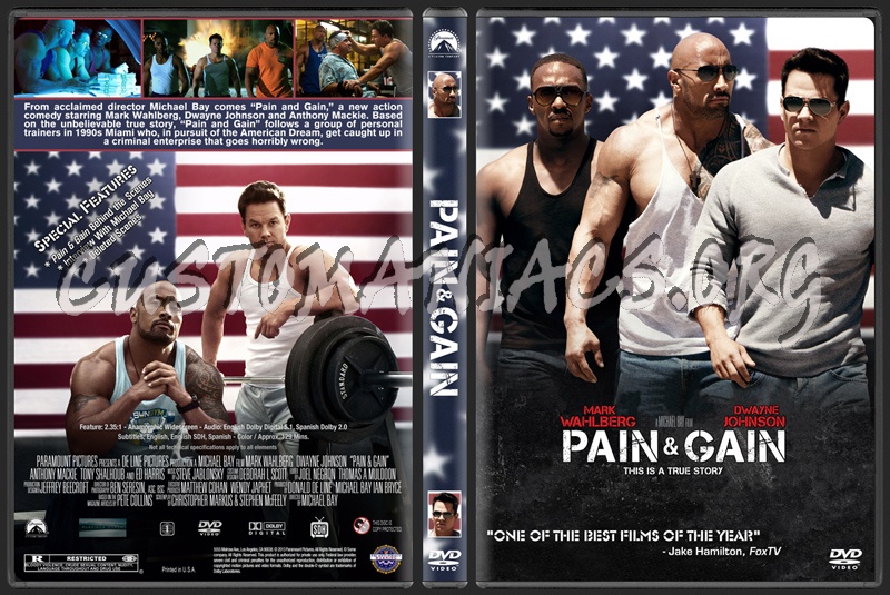 Pain & Gain dvd cover