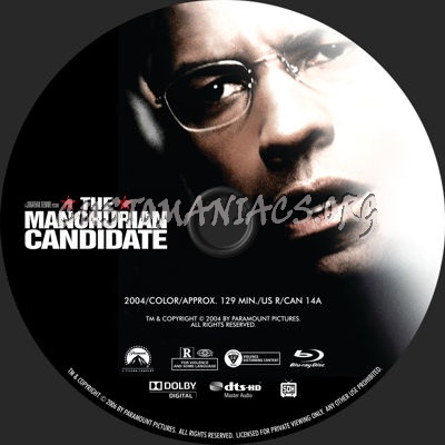 The Manchurian Candidate blu-ray label